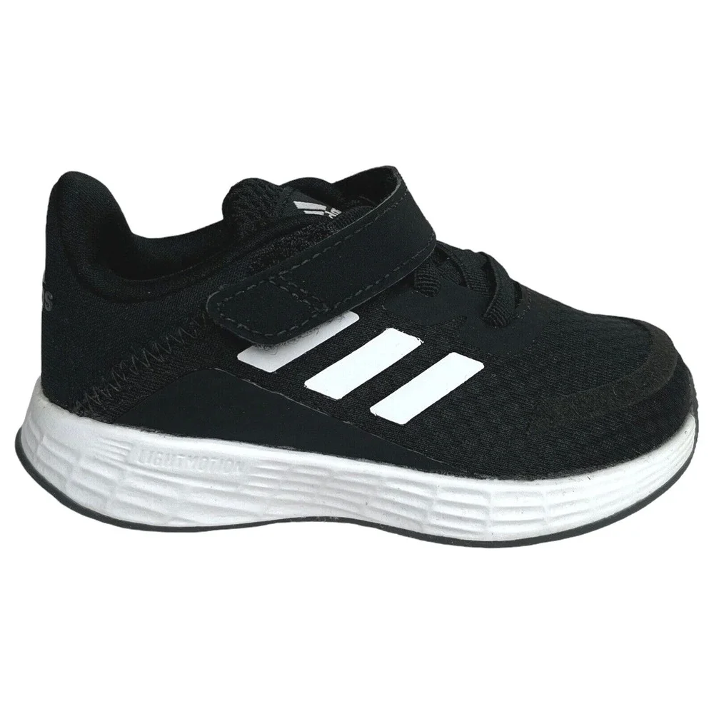 Adidas Baby Boys Slip-on‎ Sneakers Size 6 Black-White Athletic Shoes Lightweight